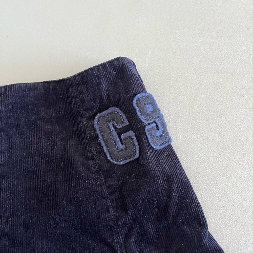 Smart Set Navy Corduroy Pleated Mini Skirt Preppy Tenniscore Y2K XS - Picture 3 of 10